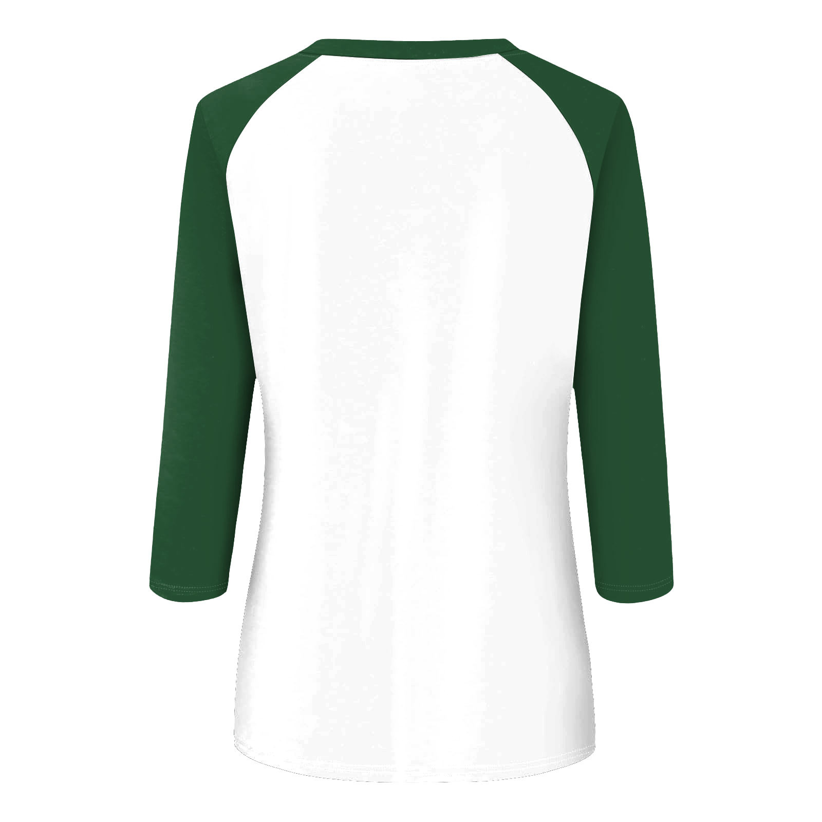thumbnail image 5 of Camiseta informal de manga 3/4 y cuello redondo para mujer, versátil, de poliéster, tallas S-XXL, 5 of 5